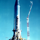 The Atlas rocket containing SCORE preps for launch.